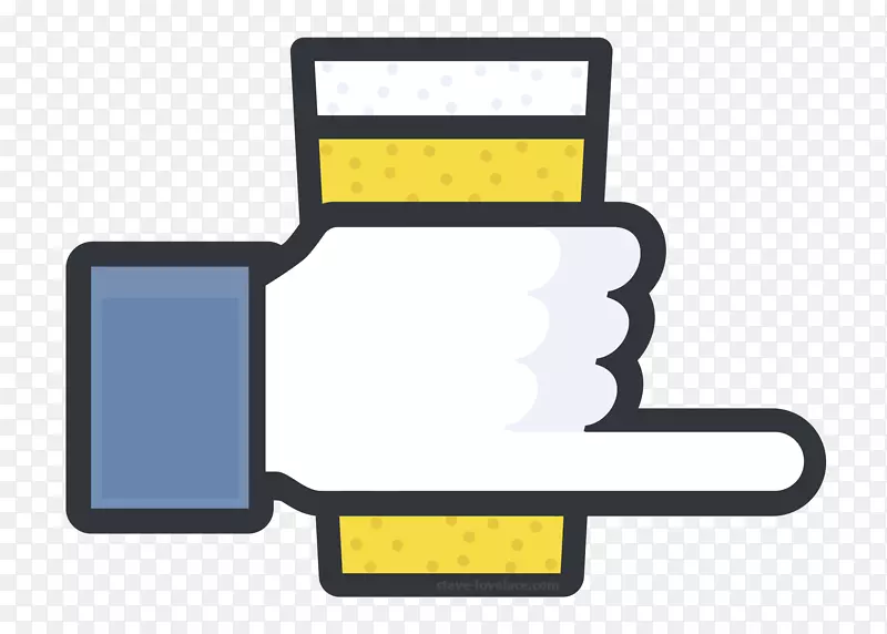 社交媒体facebook像按钮拇指信号-社交媒体