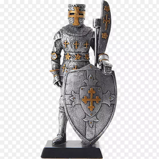 骑士板甲中世纪雕像-骑士