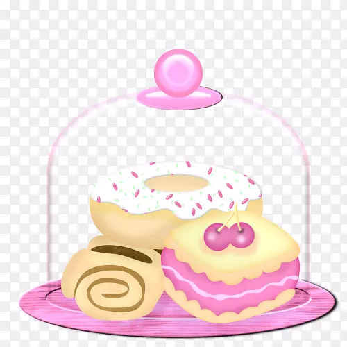 纸杯蛋糕甜甜圈剪贴画-摊位剪贴画