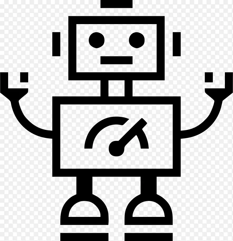 机器人电脑图标封装后记剪辑艺术机器人