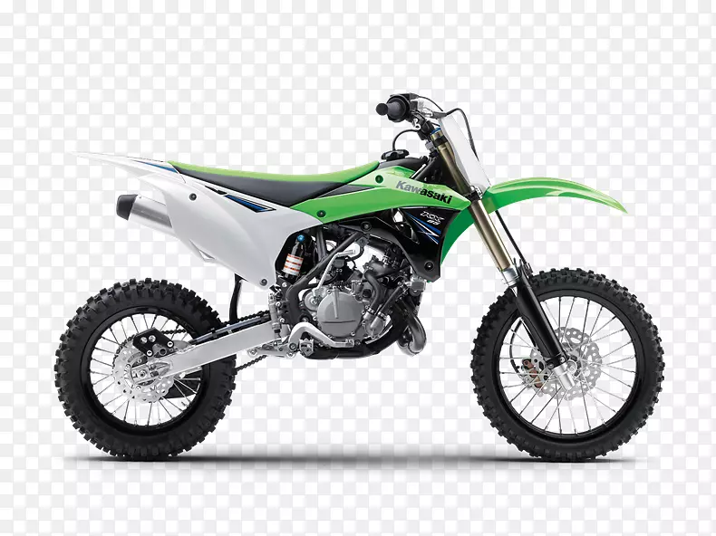 川崎KX 100川崎摩托车川崎重工摩托车发动机-石灰绿色