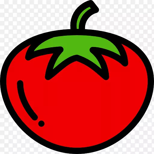 苹果卡通画剪贴画-番茄