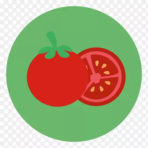 番茄汤炒菜电脑图标.番茄