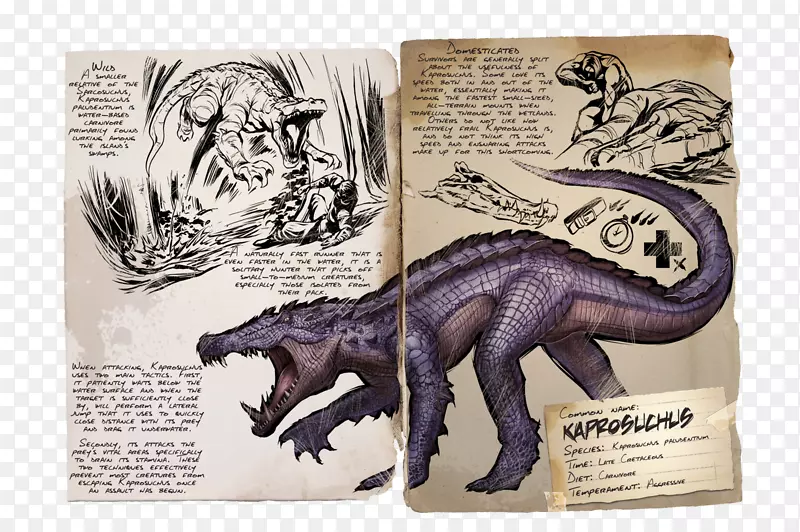 Kaprosuchus方舟：生存进化的似鸡龙晚期白垩纪-恐龙