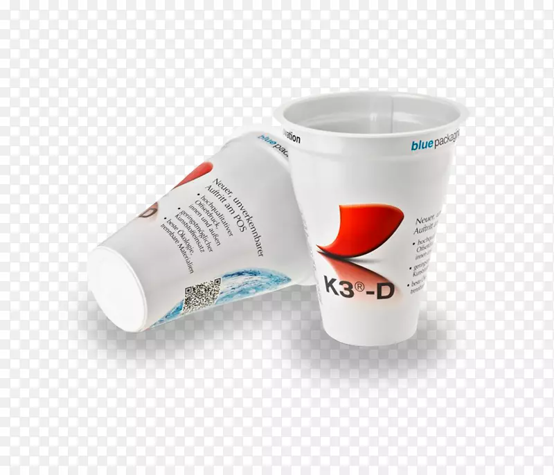 塑料咖啡杯的包装和标签.塑料包装