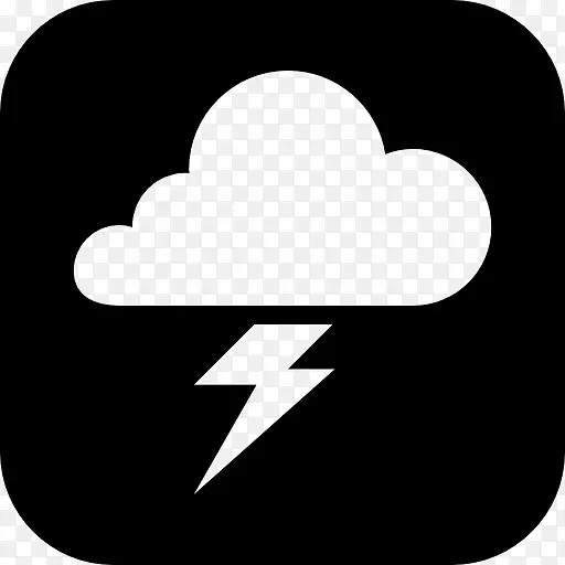 雷电云电脑图标风暴云