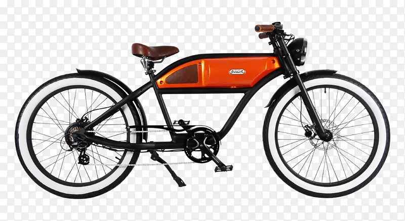 电动自行车油喷复古风格-自行车