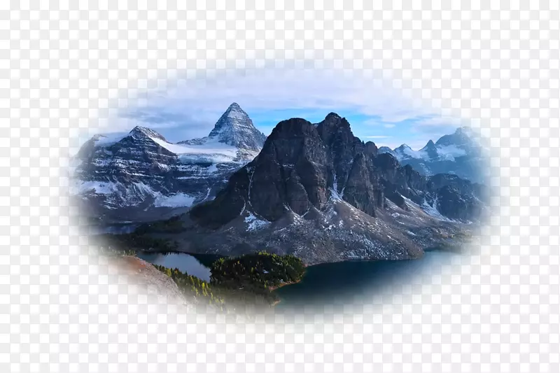 阿西尼博因山美丽的山岳桌面壁纸景观-山