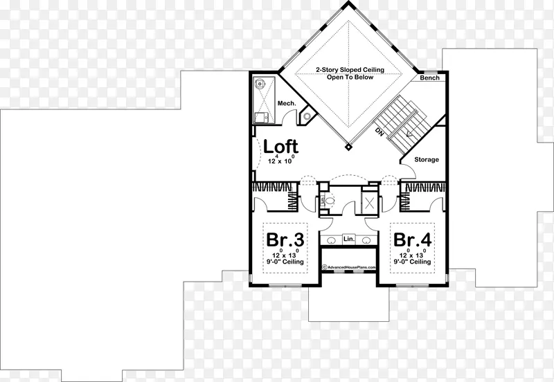 高级房屋图则室内设计服务平面图-多层建筑