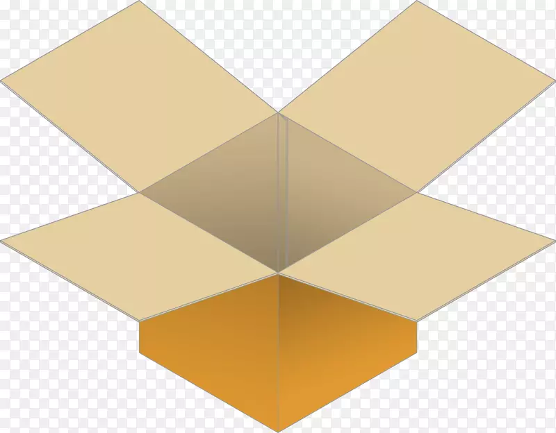 纸板箱纸箱多式联运集装箱矩形.三维矩形纸箱盒