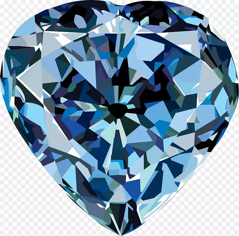 永恒之心钻石色蓝色钻石-钻石