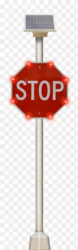 停车标志道路警告标志行人过路信标道