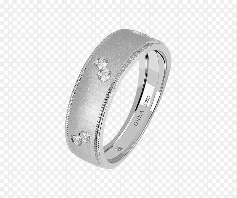 结婚戒指珠宝白金钻石戒指