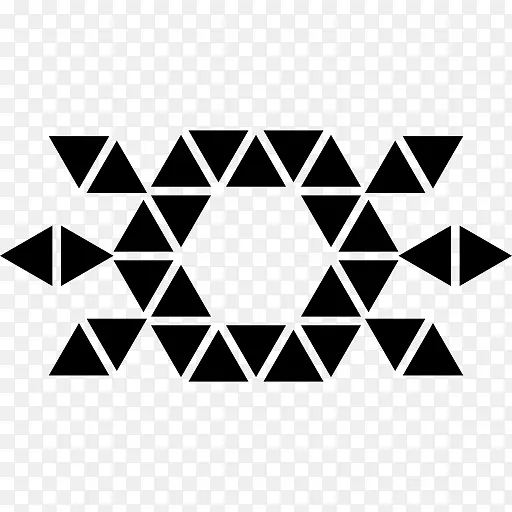 六角多边形计算机图标.多边形