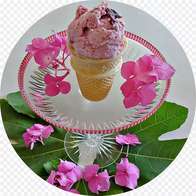 冷冻甜点花瓣奶油粉红色m-美味冰淇淋
