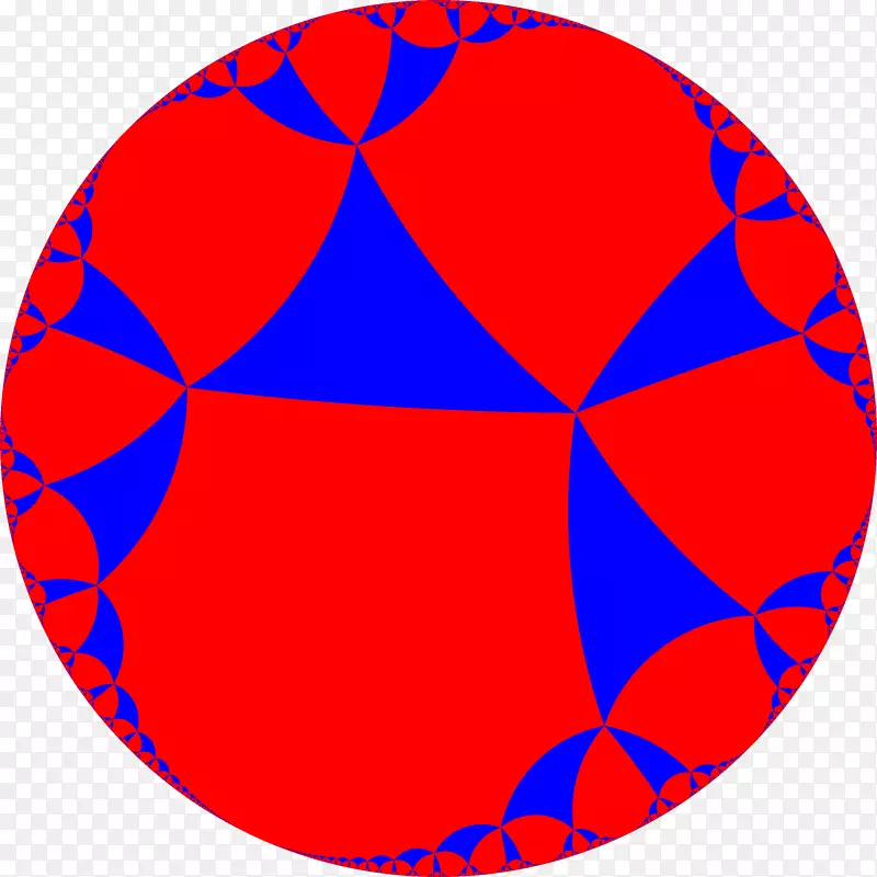 钴蓝圆点对称剪贴画圆