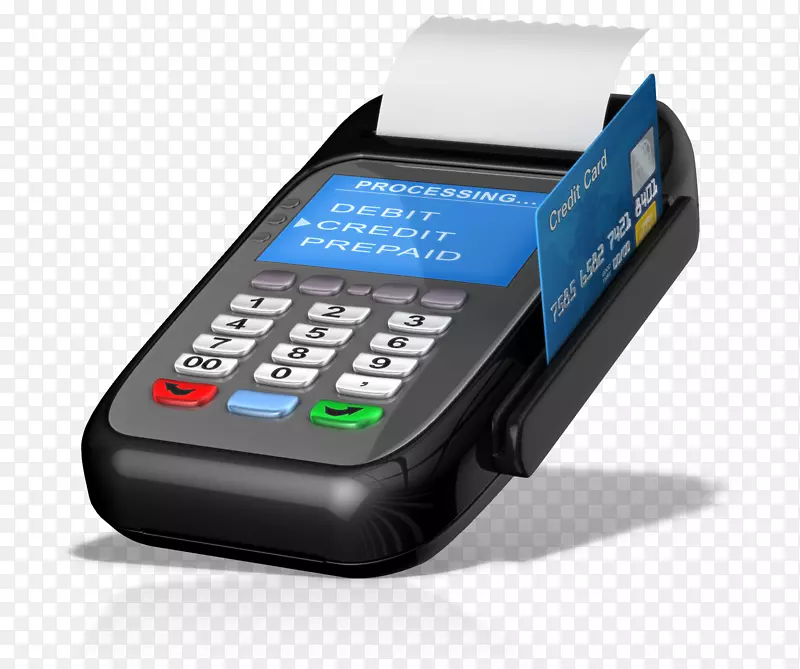 销售点付款终端机销售信用卡夹艺术.信用卡