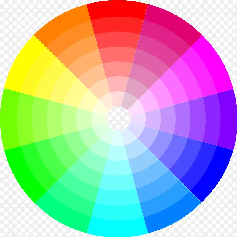 彩色轮式配色方案配色理论