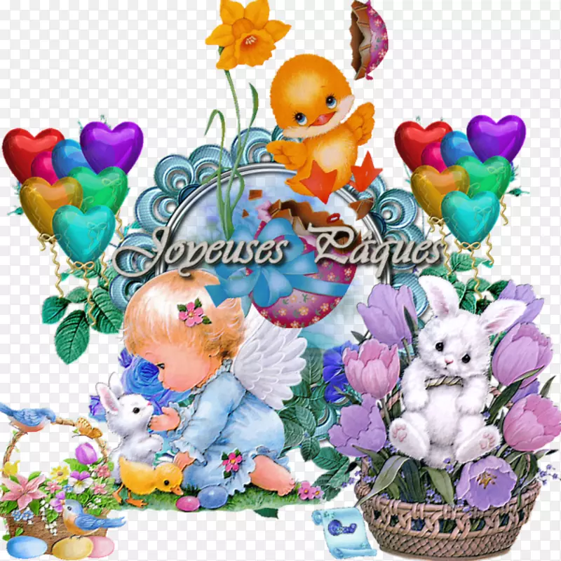 复活节星期一复活节兔子梦-快乐
