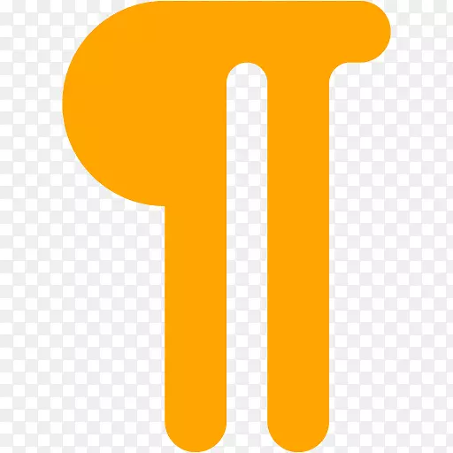 计算机图标角橙色π角