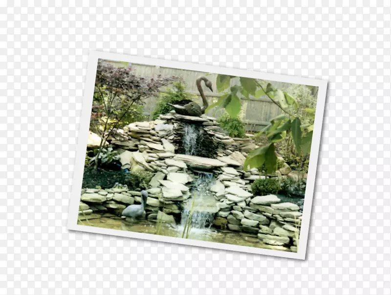 布鲁克赛德花园水园设计景观-瀑布景观
