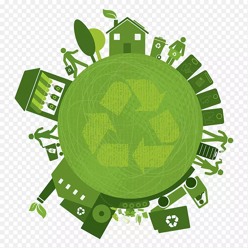 可持续性、绿色增长、可持续生活循环、环保