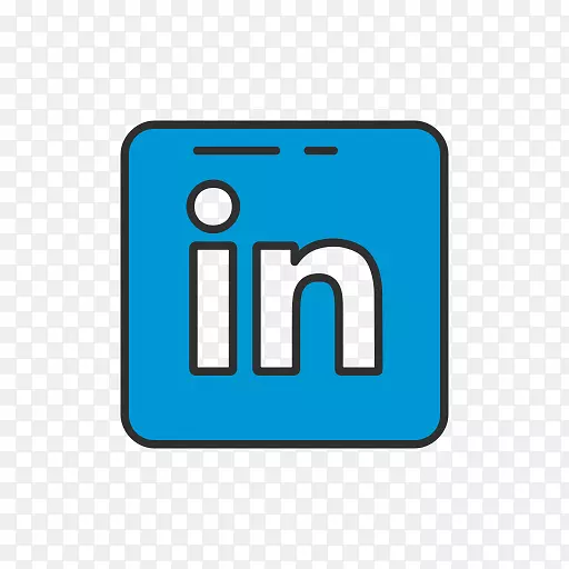 电脑图标社交媒体徽标LinkedIn-社交媒体按钮