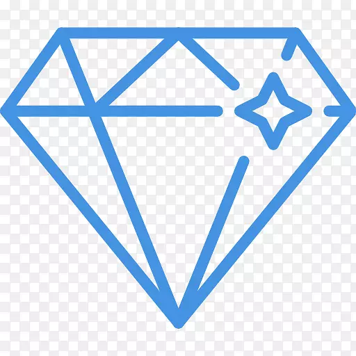 电脑图标蓝色钻石粉红钻石宝石-钻石