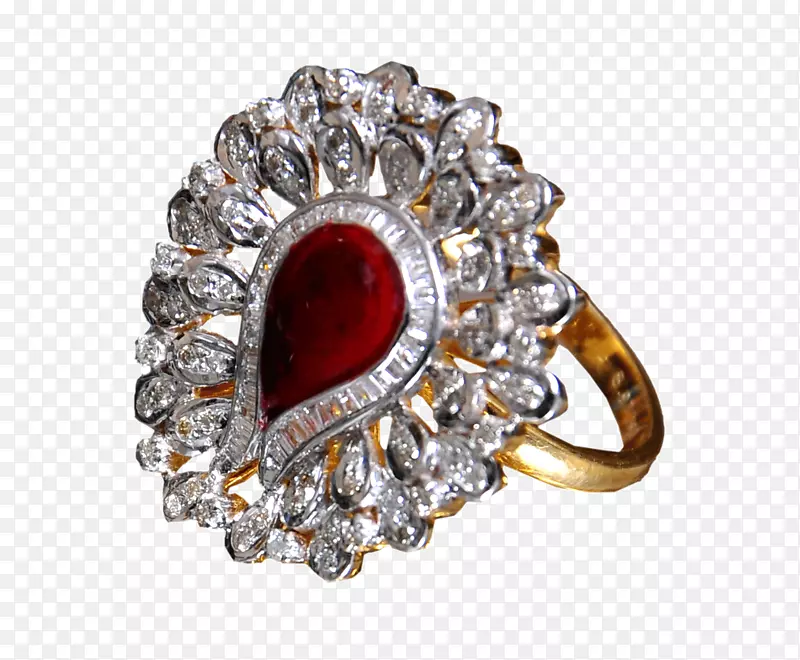 红宝石耳环项链，手镯-红宝石