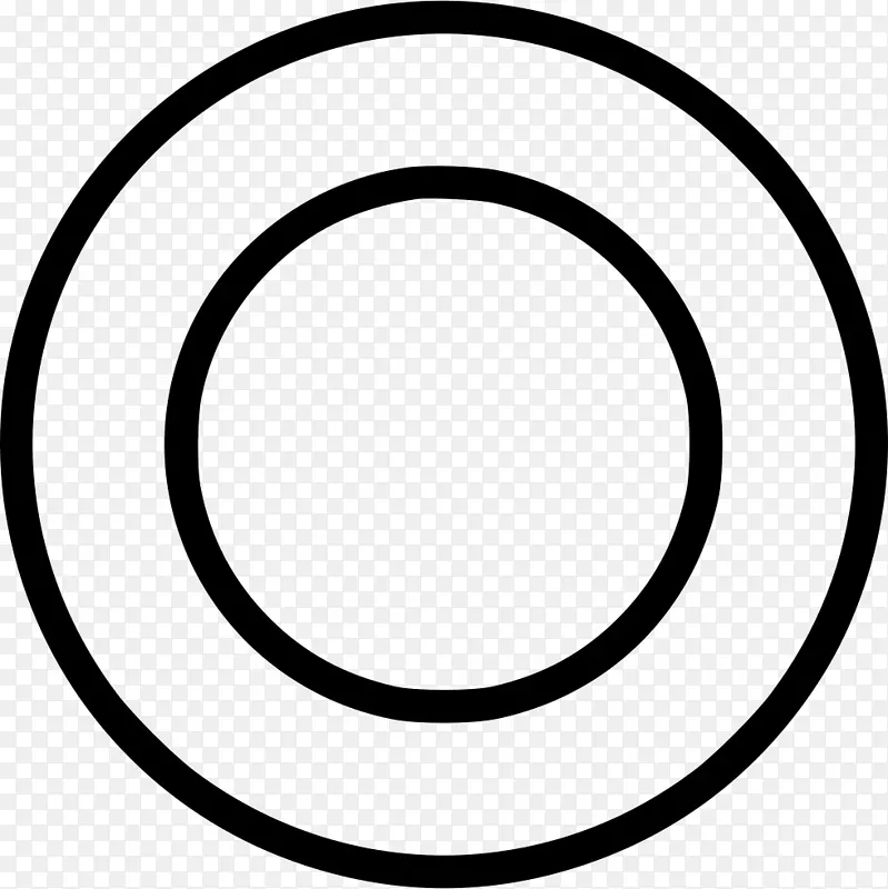 圆形边缘白色黑色m形剪贴画圈
