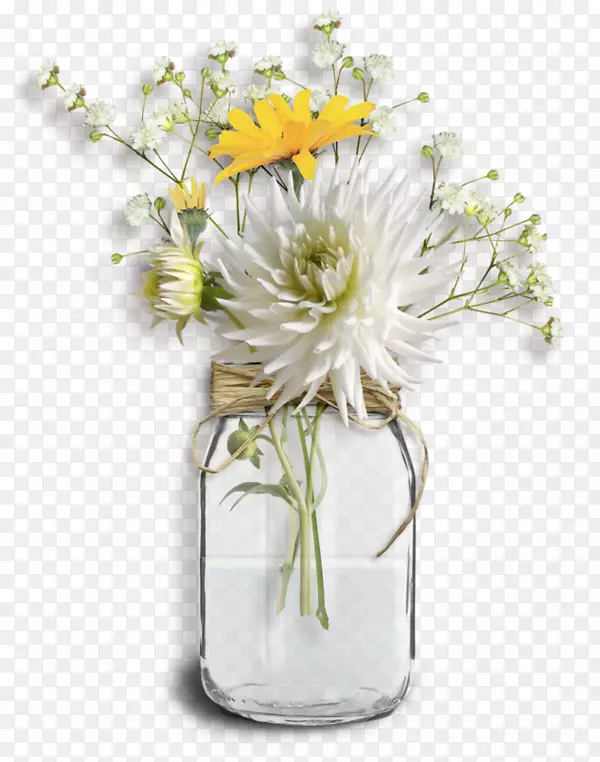 花卉设计花束切花花瓶-梅森瓶