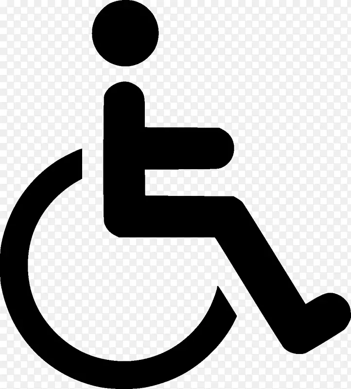 无障碍轮椅坡道国际通行标志-轮椅