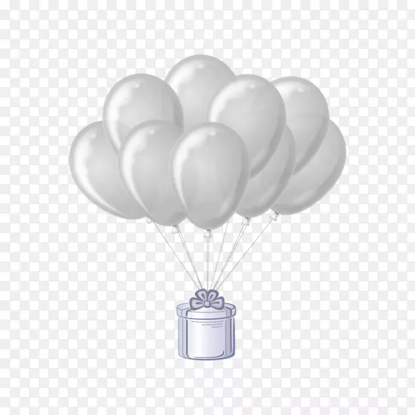 玩具气球生日派对剪贴画-生日