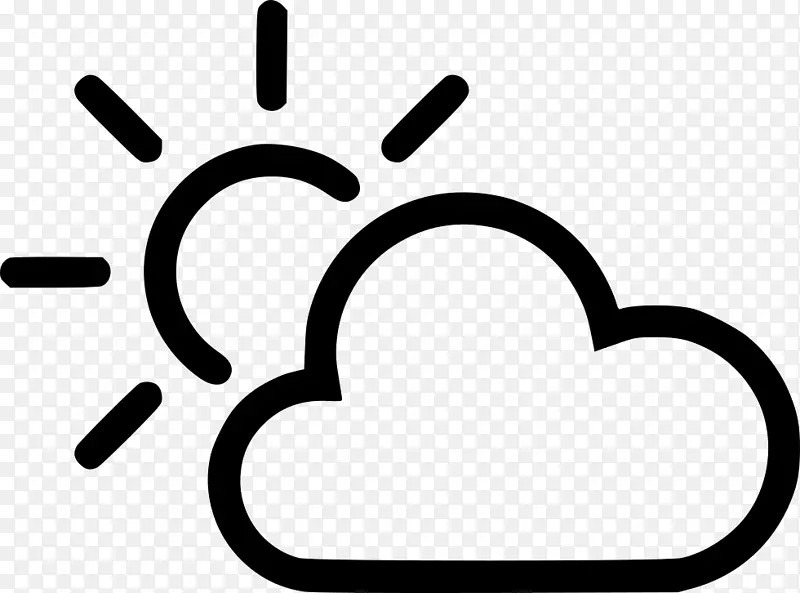 电脑图标云符号雨云