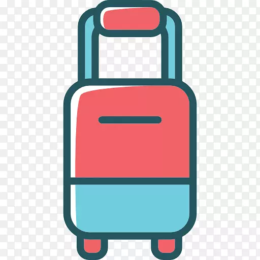 行李行李箱计算机图标封装的PostScript手提箱