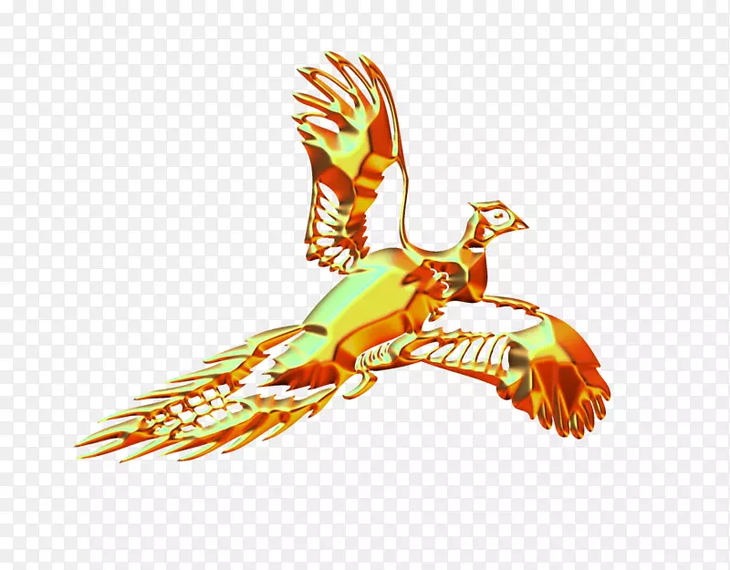黑斑羚鸟图形设计金鸡鸟