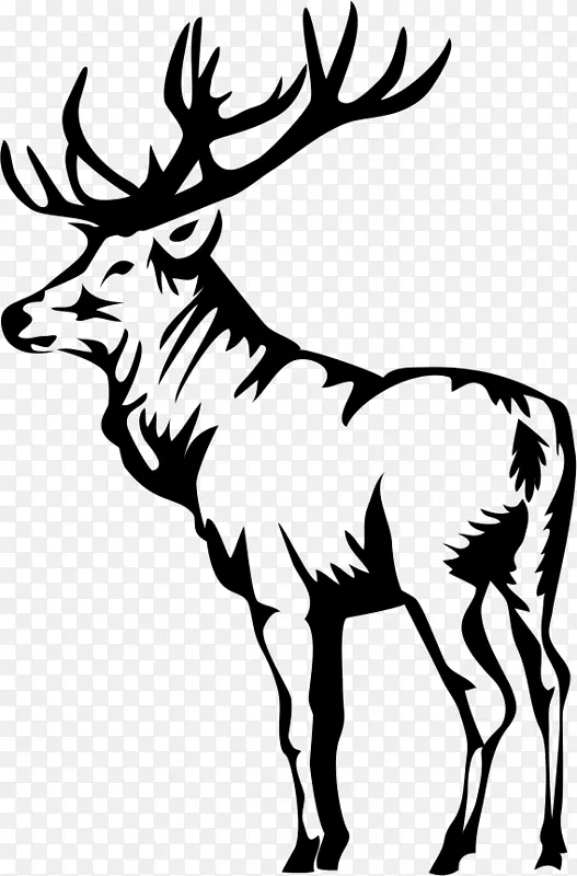 麋鹿剪贴画-鹿