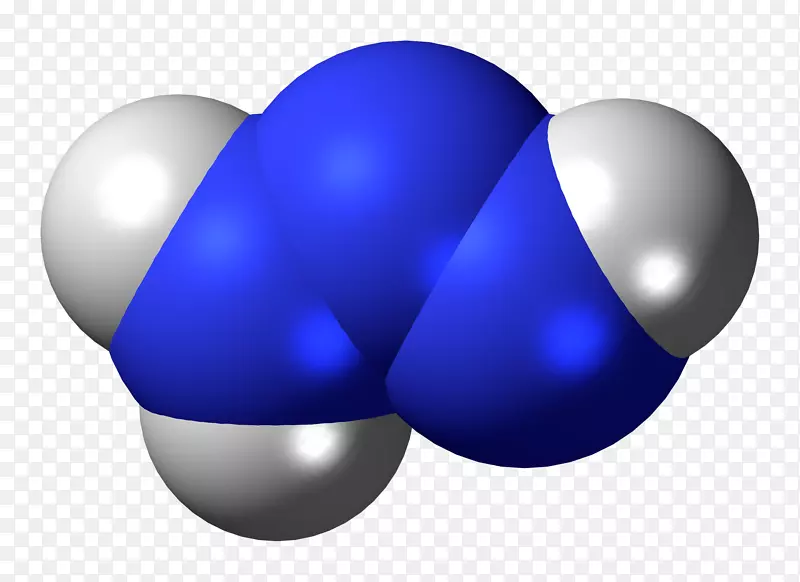 三嗪类空间填充模型肼分子化合物