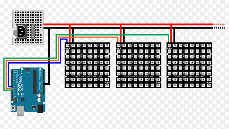 arduino电子adafruit工业微控制器显示装置矩阵代码