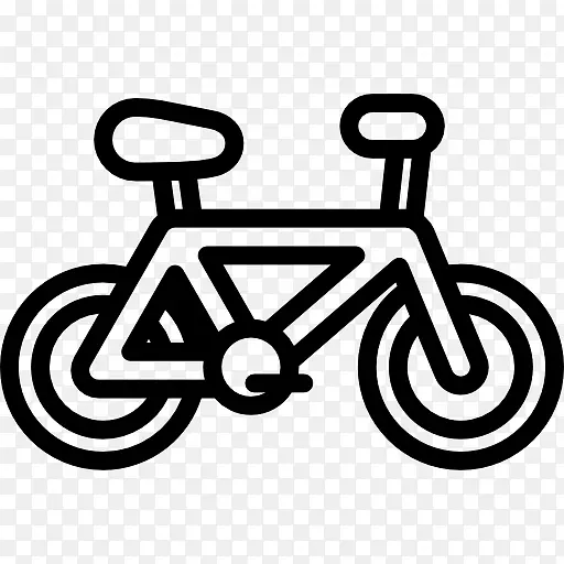 自行车电脑图标剪贴画-自行车