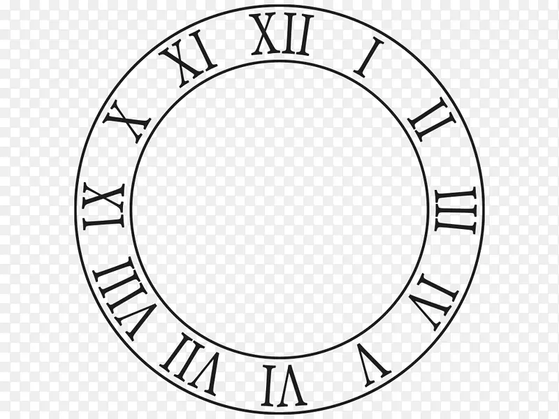 时钟面罗马数字绘图时钟
