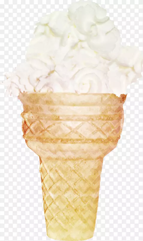 冰冰淇淋圆锥形冰糕冰淇淋