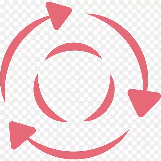 回收符号计算机图标水传输循环图标