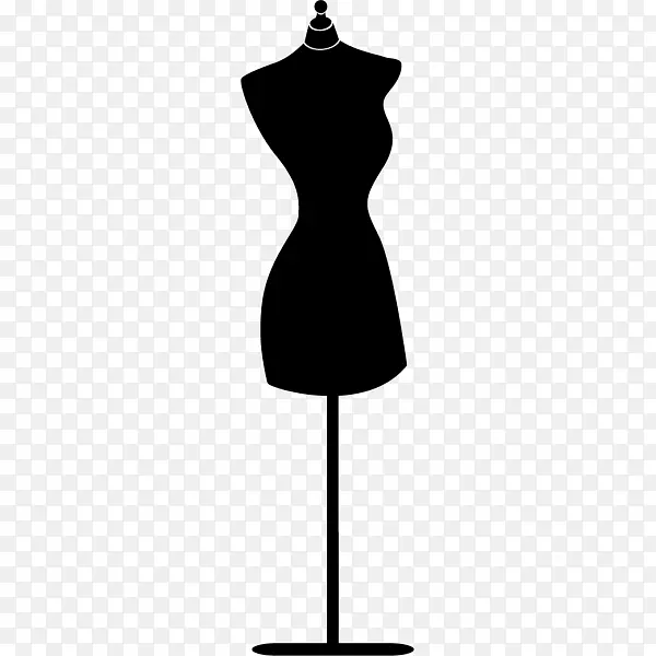 小黑裙是服装的模特儿连衣裙。