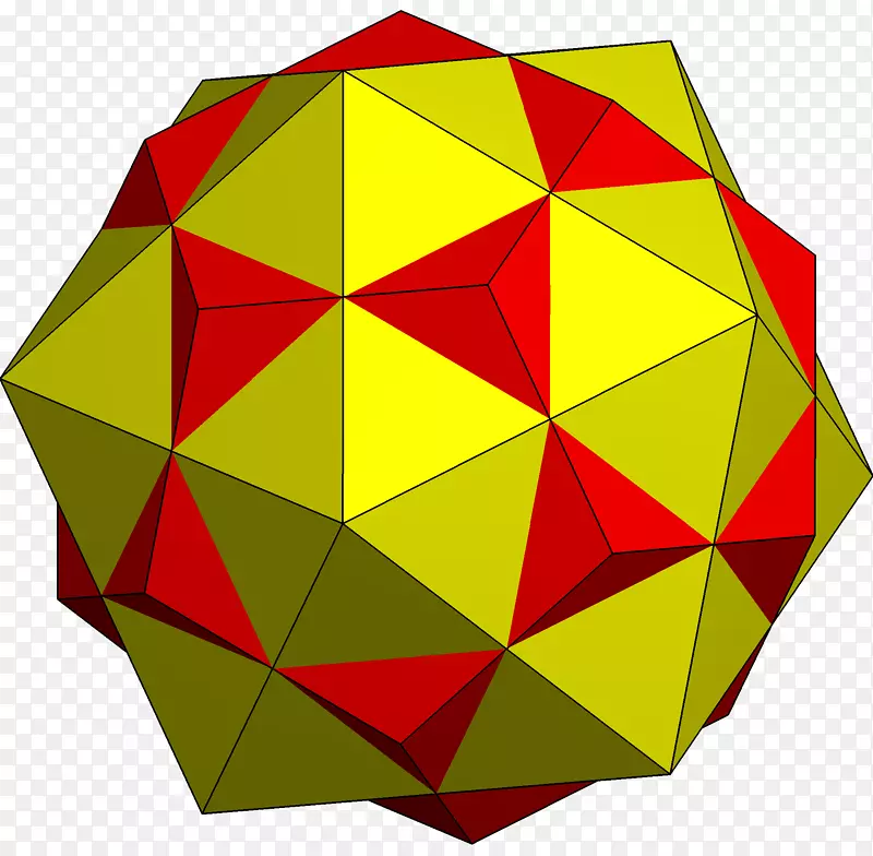 十二面体与正二十面体多面体面的复合