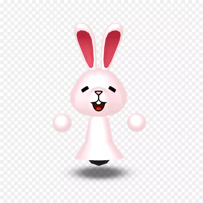 复活节兔子粉红色m-复活节