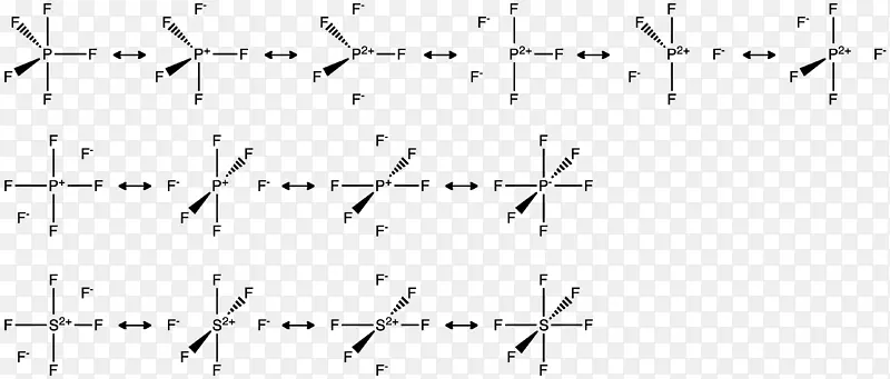 Lewis结构六氟化硫共振五氟化磷超价分子点公式