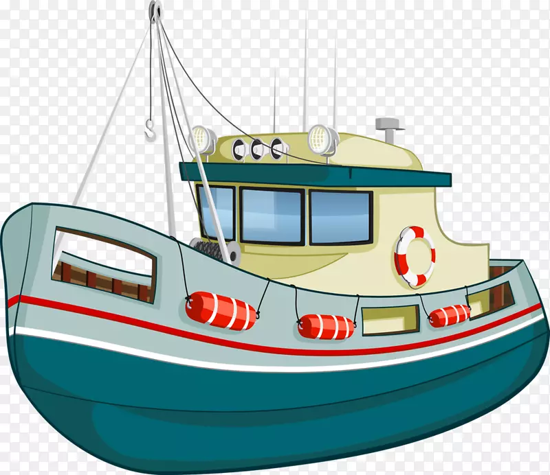 渔船版税-无船夹艺术船鱼