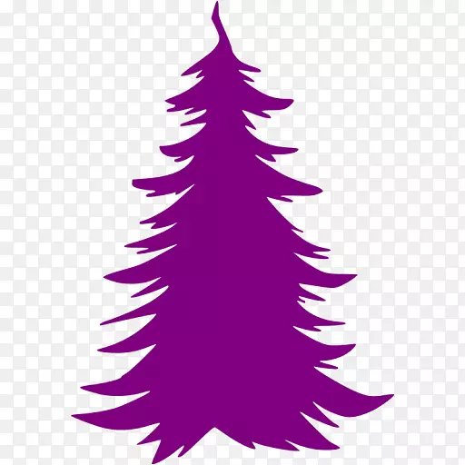 圣诞树贴纸.紫色圣诞卡