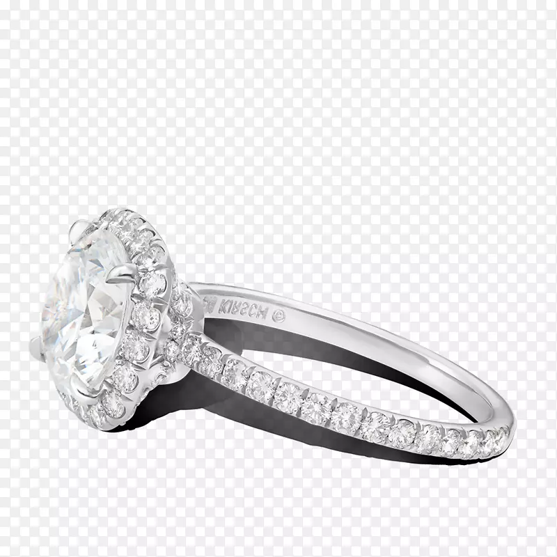 结婚戒指银身珠宝钻石白金戒指